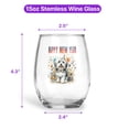 thumbnail image 5 of Happy New Year with Havanese Fireworks Holiday Xmas Winter 2025 15oz Stemless Wine Glass Mug Havanese Dog Lover Gifts Idea Wine Glasses Cup - 00025, 5 of 5