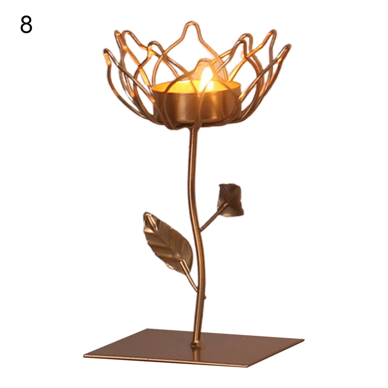 Candle Holder Creative Romantic Wrought Iron Nordic Style Simple