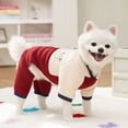 thumbnail image 4 of GASTROPOD Dog Sweater Winter Knitted Sweatshirt Pets Puppy Clothes Puppy Fall Winter Clothes for Small to Medium Dogs Red S, 4 of 7
