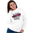 thumbnail image 4 of They're Fake Real Ones Tried Kill Me Women Crewneck Sweatshirt Brisco Brands M, 4 of 6