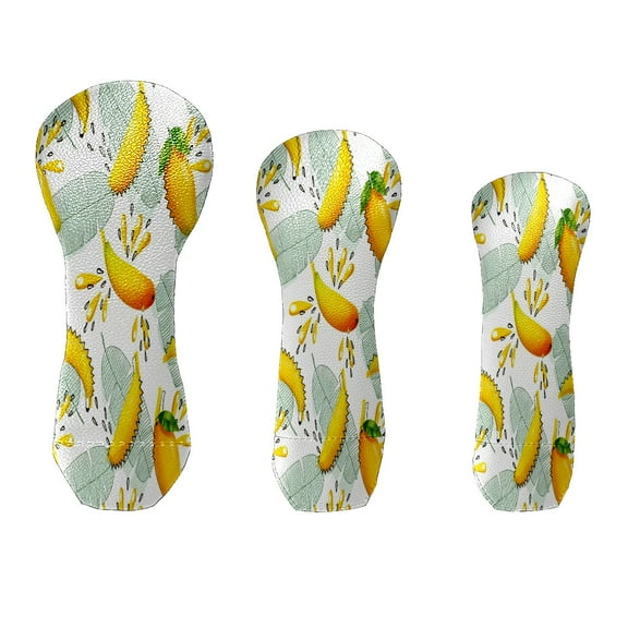 Golf Club Cover Velvet Lining Suitable for the First Wood, Fairway Wood and Hybrid Club Head Cover, Suitable for Men and Wome Mango Pattern