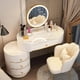 thumbnail image 5 of Lighting Drawer Dressing Table Luxury Nordic Bedroom Vanity Woman Makeup Dressing Table Tocador Maquillaje Household Products My Lux Decor Round, 5 of 38
