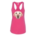 thumbnail image 2 of Wild Bobby, Golden Retriever Cute Gift, Dog Lover, Women Racerback Tank Top, Raspberry, Small, 2 of 4