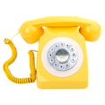 thumbnail image 4 of Tachiuwa Wedding Phone Vintage Design Phone Decorative Retro Design Table Telephone for Anniversary Gathering Yellow, 4 of 9