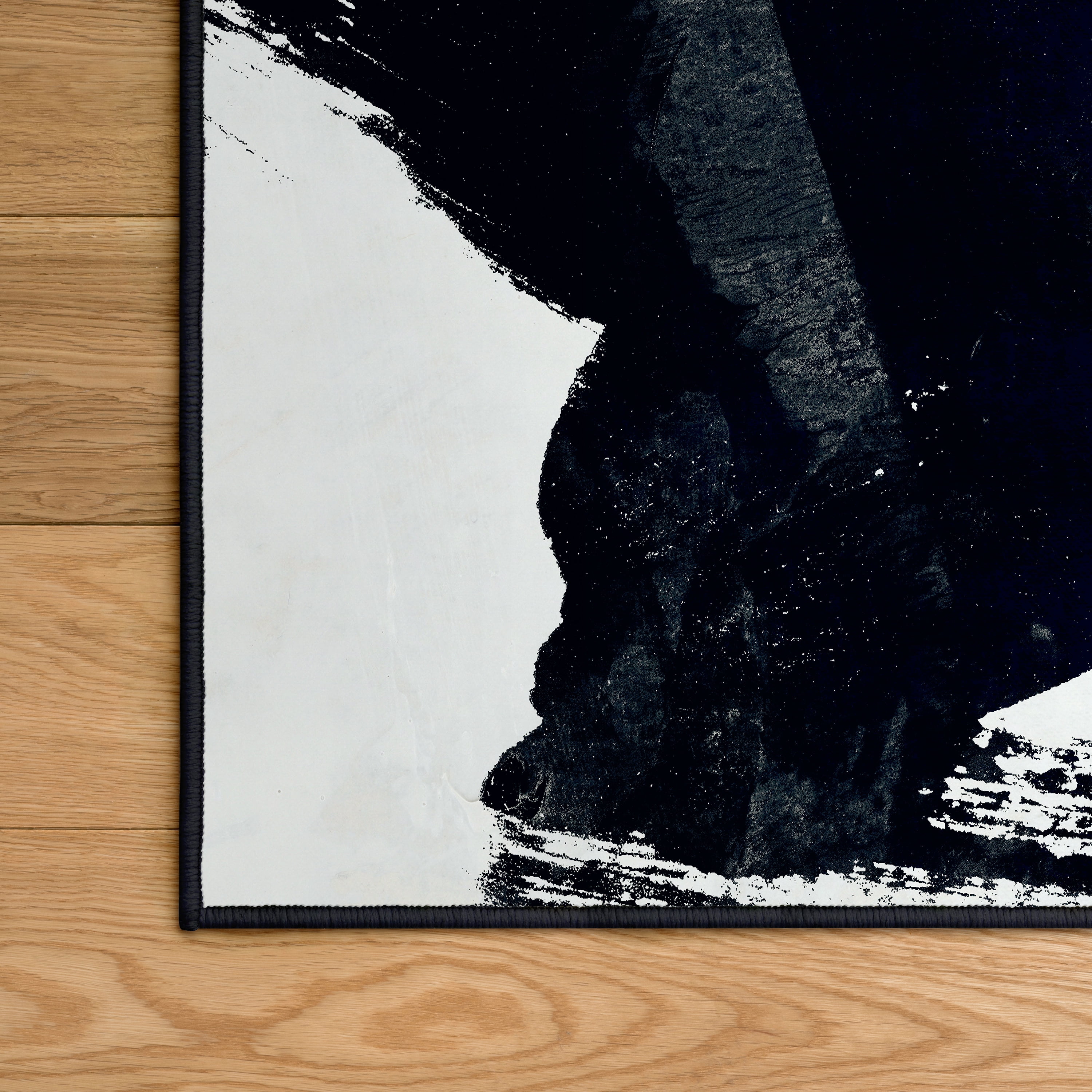 Graffiti Tangle I Washable Abstract Art Area Rug size 8'x10', Power-loomed, Heavenly Softness with Non-Slipping Backing