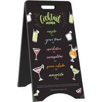 A-Frame Chalkboard Sign, Large 15" x 30" Outdoor Foldable Blackboard Menu Display for Weddings, Restaurant, Business