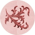 thumbnail image 1 of Ahgly Company Machine Washable Indoor Round Transitional Light Rose Pink Area Rugs, 4' Round, 1 of 7