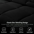 thumbnail image 3 of Three Geese Duvet Insert King Down Alternative Comforter , Ultra Soft All Season Bed Comforters With 8 Corner Tabs, Machine Washable  (Black, 106"X90"), 3 of 6