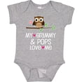 thumbnail image 3 of Inktastic Grammy and Pops Love Me Owl Girls Baby Bodysuit, 3 of 5