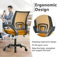 thumbnail image 7 of PayLessHere Ergonomic Chair , Adjustable Home Office Chair , Lumbar Support ,Swivel Rolling , Orange, 7 of 7