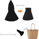 thumbnail image 5 of Womens Summer Sun-Hat Outdoor UV Protection Fishing Hat Wide Brim Foldable-Beach-Bucket-Hat with Ponytail-Hole, 5 of 5
