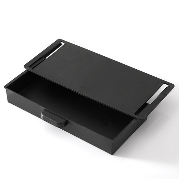 Gerich Under Desk Drawer, Attachable Under Desk Storage, Hidden Self-Adhesive Desk Drawer Slide-out, Stick on Drawer Under Desk Organizer for Office Home Closet Stationery