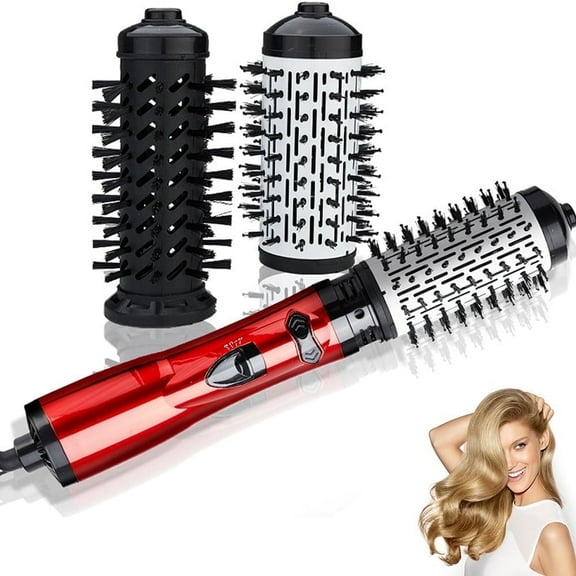 3 in 1 Hot Air Styler and Rotating Hair Dryer,Cepillo Giratorio Secador De Cabello,3-in-1 Hot Air Styler and 360 Rotating Hair Dryer for Dry Hair, Curl Hair, Straighten Hair