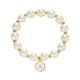 thumbnail image 1 of Imitación de perlas 26 alfabeto etiqueta pulsera de moda y versátil pulsera de cuentas de cordón elástico para las mujeres pulsera de cuentas para los seres queridos y (A F), 1 of 4
