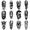 3A, variant on 12 Realistic Temporary Tattoos, Waterproof Long Lasting Body Stickers Jesus Zeus Pharaoh Adult Men Women Tattoo Stickers Arm Forearm Thigh