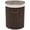 Dark brown, variant on vidaXL Bamboo Laundry Bin Round Natural