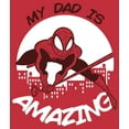 thumbnail image 2 of Men's Marvel My Dad is Amazing Cartoon Spider-Man  Sweatshirt Red Large, 2 of 4