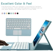 Touch Keyboard Case for iPad (A16) 11th Generation 11 Inch (2025), iPad 10th Generation 10.9 Inch (2022) with Pencil Holder - Magnetically Detachable Touch Bluetooth Keyboard