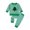 ZA-Green, variant on Zanarzt Baby Girls 1st Christmas Outfit Girls Christmas Childrens Clothing Long Sleeved Trousers Home Clothes Suits for Small and Medium Children Black,6-7 Years