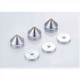 thumbnail image 3 of Juego de 16 Puntas de Pie de Audio Hifi Clavo de Pie de Cono, Altavoz de Aleación de Aluminio CD Gabinete Amplificador de Potencia, Ordenador (Plateado), 3 of 4