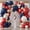 Red White and Blue, variant on Red White and Blue Balloons Arch Kit - 124 PCs Double Stuffed Red Navy Blue Sand White Gold Latex Balloons for 4th of July Veterans Day Birthday Party Decorations