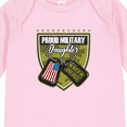 thumbnail image 4 of Inktastic Proud Military Daughter Soldier Hero Girls Long Sleeve Baby Bodysuit, 4 of 5