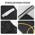 thumbnail image 5 of Universal Stroller Rain Cover Waterproof Wind Dust Shield Baby Stroller Pushchair Pram Newborn Stroller Cover-Black, 5 of 5