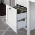 thumbnail image 4 of Bush Furniture Broadview Computer Desk with Drawers in Pure White, 4 of 6