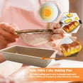 thumbnail image 4 of Xingzhi Loaf Pan Non-stick Carbon Steel Toast Tray Kitchen Bakery Seamless Baking Mold, 9 Inch, Gold, Rectangular, 4 of 5