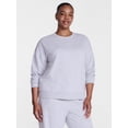 thumbnail image 2 of Joyspun Women's Fleece Lounge Sleep Top with Long Sleeves, Sizes XS-3X, 2 of 6