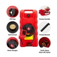thumbnail image 4 of 2025 New Fuel Caddy 15 Gallon, Portable Gasoline Tank Container With Manual Fuel Transfer Pump, 10ft Long Hose & Wheels, Portable Gas Tank for Cars, Lawn Mowers, Boats, 4 of 7