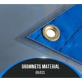 thumbnail image 4 of Airbag/Parachute 2 Pack Fabric Blue Ultra Light Lumber Tarp 24' x 27' (8' Drop) - 14 Oz Vinyl Lumber Tarps for Flatbed Truck & Trailer, 4 of 8