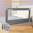 thumbnail image 6 of Toddler Bed Safety Rail Guard for Queen Size Beds (78.7"x78.7"x59"), Adjustable Height, Reinforced S Structure, , 3 Packs with Protective Bar, 6 of 7