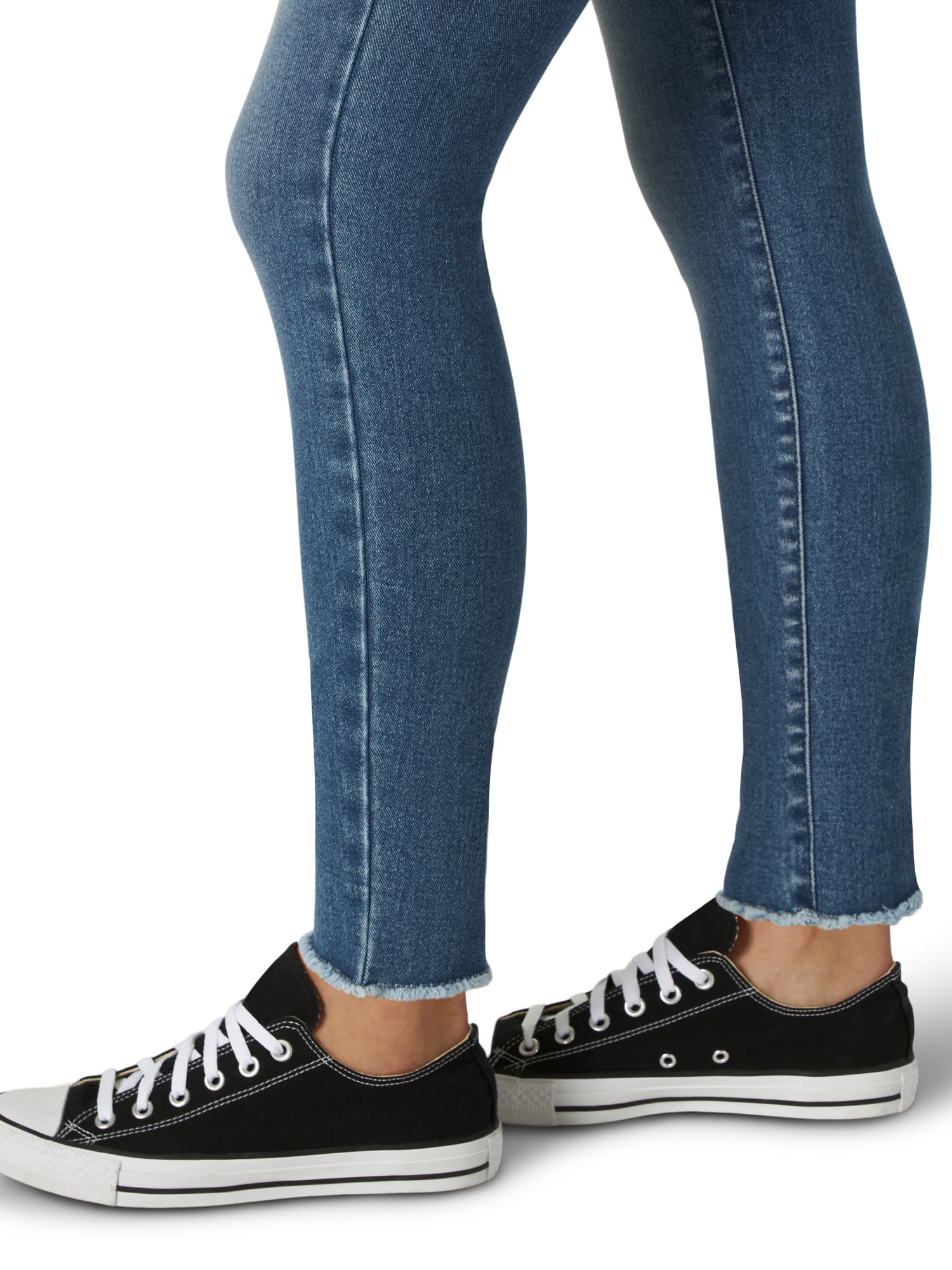 Lee Women's Heritage High Rise Button Fly Skinny Ankle Jean