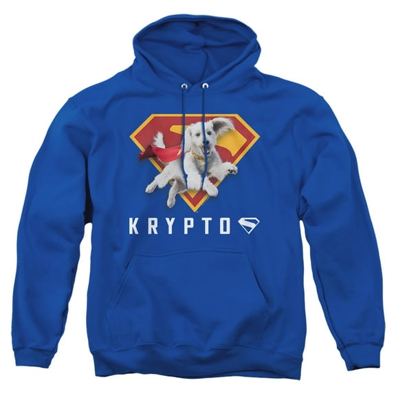Superman 2025 Krypto Shield Adult Pull-Over Hoodie