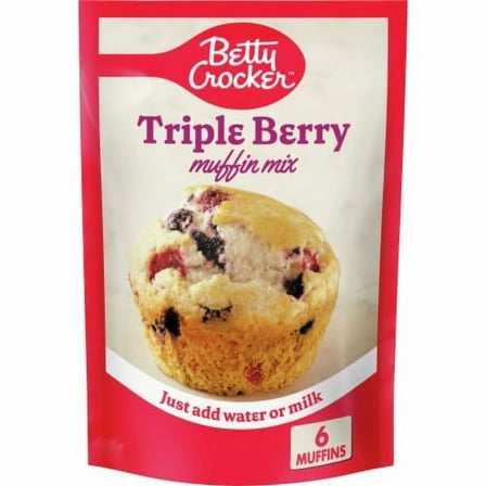 2X - Betty Crocker Triple Berry Muffin Mix