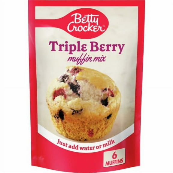2X - Betty Crocker Triple Berry Muffin Mix