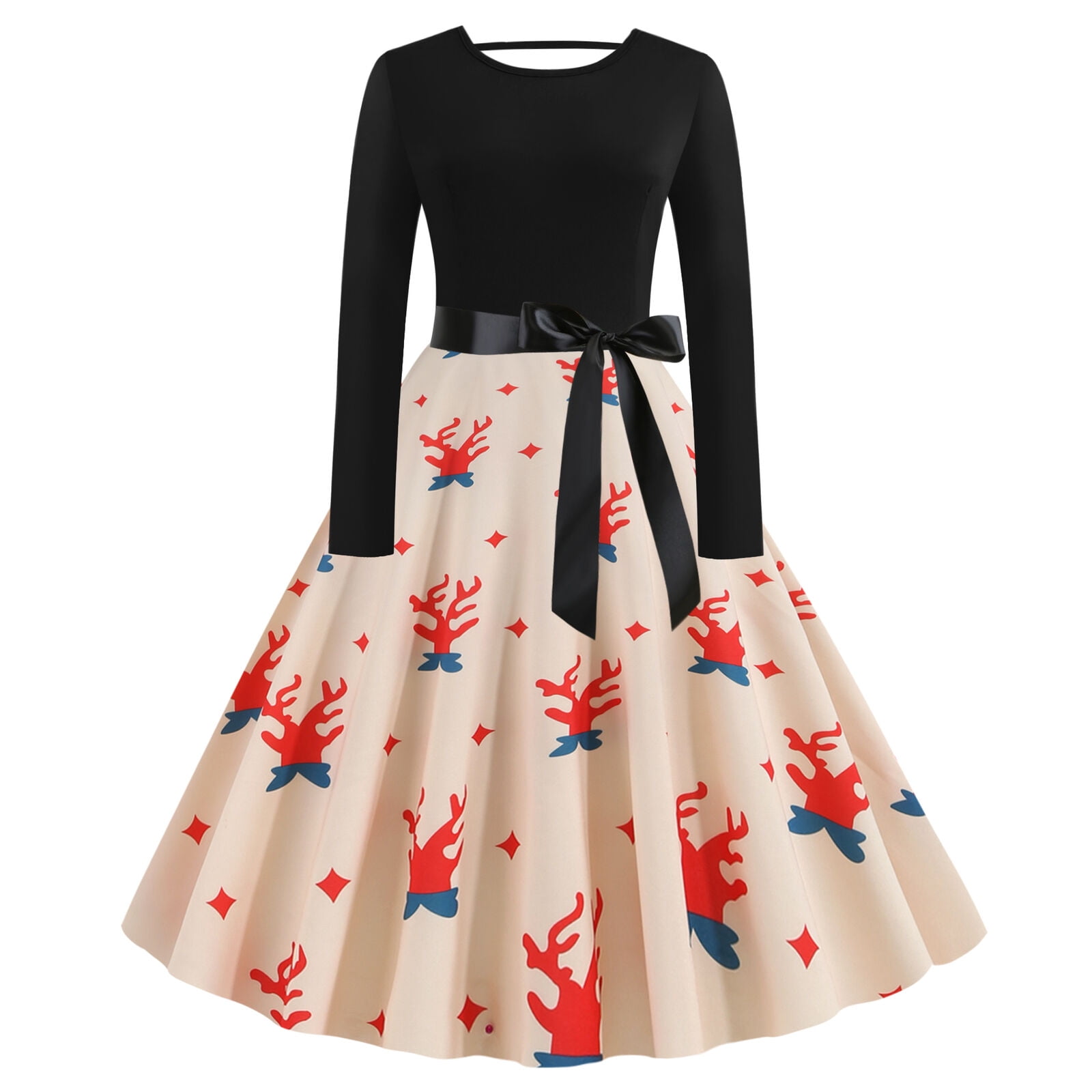 long sleeve christmas dresses