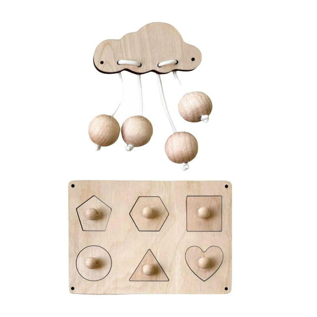 2 tablero ocupado Montessori, accesorios de bricolaje, juguete sensorial para juguetes