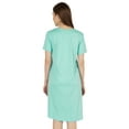 thumbnail image 3 of Inkmeso Solide T-Shirt d'Été Décontracté Robe de Nuit à Manches Courtes pour Femmes, 3 of 7