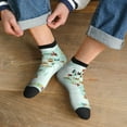 thumbnail image 3 of Fuzoiu World Travel Map Print Adult Socks, Crew Moisture-wicking Socks, Unisex Cushion Crew Socks,Casual Sports Ankle Socks, 3 of 7