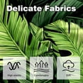 thumbnail image 3 of Tropical Jungle Palm Leaves Velvet Bed Pillow Throw Covers Pillow Inserts Throw Pillows with Unique Patterns - Set of 2, Sizes 16x16, 18x18, 20x20 Inches for Various Occasions, 3 of 6