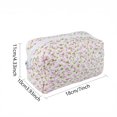 thumbnail image 3 of WMQPNNS New Trending Floral Print for Large Capacity Travel Makeup Organizer With Double Zipper Toiletry Pouch for Daily Use andMakeup Artists Storage, 3 of 5