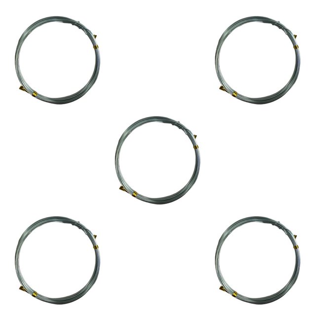 Vogacara Alambres artesanales, manualidades DIY, no se desvanecen, hilo trenzado, buena flexibilidad, líneas de joyería, diseño exquisito Astilla 5piezas