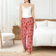 thumbnail image 2 of Fotbe Red Strawberry Women's Pajama Pants,Sleepwear Pants,Pj Bottoms Drawstring And Pockets-Small, 2 of 7