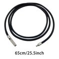 thumbnail image 1 of MYG 3mm Black Braided Pu Leather String Rope Necklace Stainless Steel Clasp Rope, 1 of 10