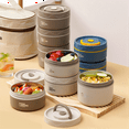 thumbnail image 4 of Récipient à Lunch Chaud, Récipient Thermique en Acier Inoxydable Boîte à Bento Portable Récipient Alimentaire Bleu B, 4 of 7