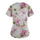 thumbnail image 4 of Blusa para mujer, mujer, día de Pascua, uniforme, ropa de trabajo, estampado, cuello en V, camisetas de manga corta con bolsillo Pompotops hkajfhjk461383, 4 of 5