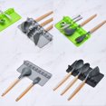 thumbnail image 4 of Silicone Kitchen Utensil Rest, Spoon Rest, Jumbo Spatula, Ladle, Fork, Non-Slip Holder, Heat Resistant, Cooking Utensils, Silicone (Grey, L), 4 of 5