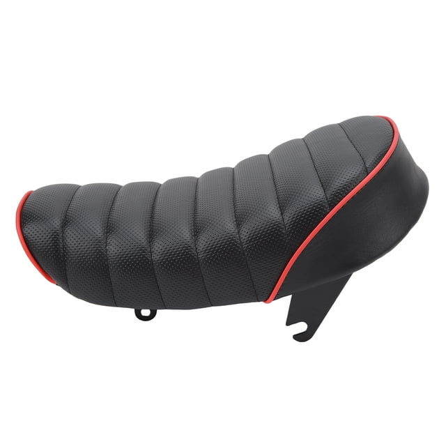 Siège de Moto Rétro, Sièges de Coussin de Selle Rétro en Cuir PU Selle Respirante Selle Rétro Matériaux les Plus Fins